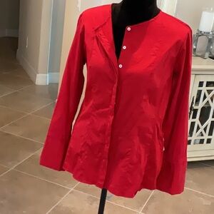 ETERNA slim fit button down, red, size 42